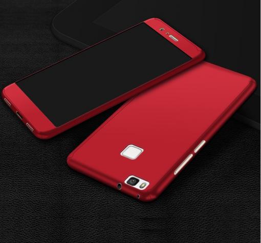 Твърд гръб Magic Skin 360° FULL за Huawei P9 Lite - червен