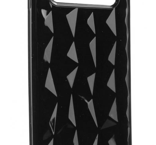 Луксозен силиконов калъф / гръб / TPU за Samsung S10 Plus - призма / черен