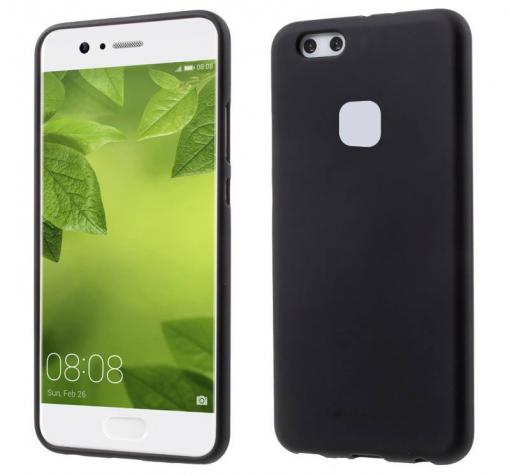 Луксозен силиконов калъф / гръб / TPU Mercury GOOSPERY Soft Jelly Case за Huawei P9 Lite - черен