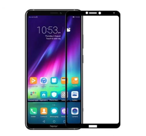 3D full cover Tempered glass screen protector Huawei Honor Note 10 / Извит стъклен скрийн протектор Huawei Honor Note 10 - черен