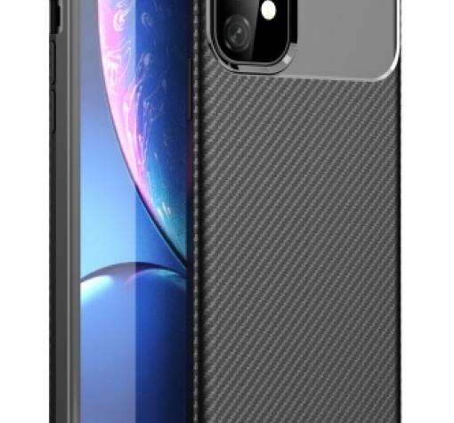 Луксозен силиконов калъф / гръб / TPU Auto Focus за Apple iPhone 12 mini 5.4" - черен / Carbon