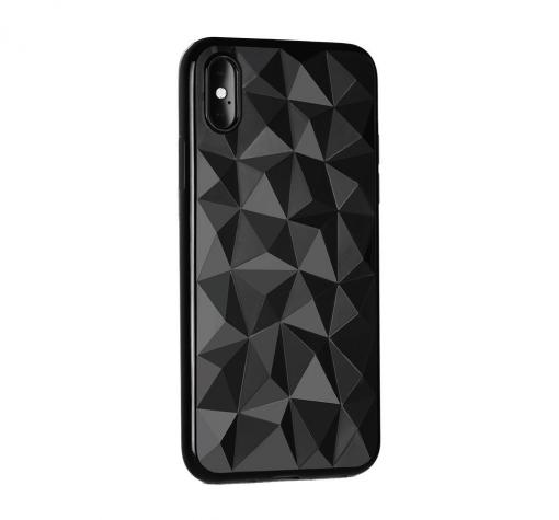 Луксозен силиконов калъф / гръб / TPU за Apple iPhone 11 6.1'' - призма / черен