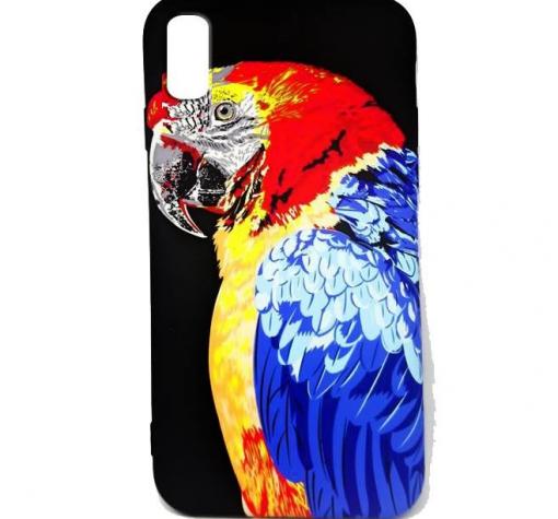 Силиконов калъф / гръб / TPU LUXO за Apple iPhone XR - папагал / цветен