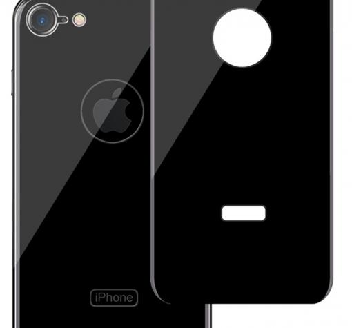 Tempered Glass Protector Apple iPhone 7 / iPhone 8 / Стъклен протектор за Apple iPhone 7 / iPhone 8 - черен / гръб