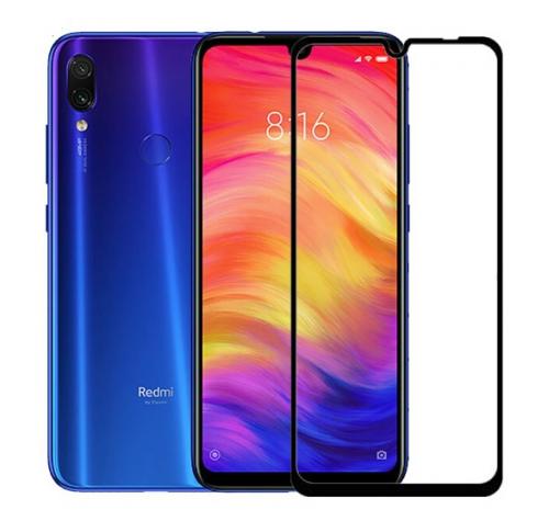 3D full cover Tempered glass Full Glue screen protector Xiaomi Redmi 7 / Извит стъклен скрийн протектор с лепило от вътрешната страна за Xiaomi Redmi 7 - черен