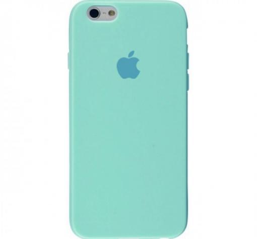 Луксозен силиконов гръб Silicone Case за Apple iPhone 6 / iPhone 6S - мента