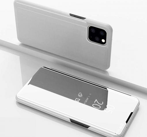 Луксозен калъф Clear View Cover с твърд гръб за Apple iPhone 11 Pro 5.8 - сребрист