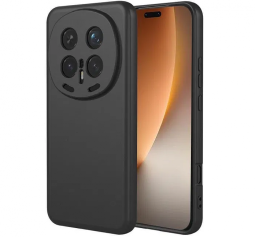 Силиконов калъф / кейс / за Honor Magic 8 Pro / Magic8 Pro - черен гръб със защита за камерата