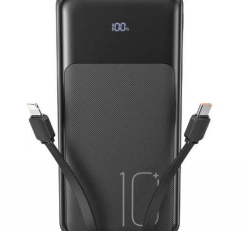 Универсална външна батерия XO-PR248 Lightning (iPhone) + Type-C 10000mAh / Universal Power Bank XO-PR248 Lightning (iPhone) + Type-C 10000mAh - черна