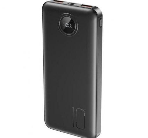 Универсална външна батерия XO-PR238 / PD/20W/ + 2xUSB QC 3.0 /22.5W 10000mAh / Universal Power Bank XO-PR238 / PD/20W/ + 2xUSB QC 3.0 /22.5W 10000mAh - черна