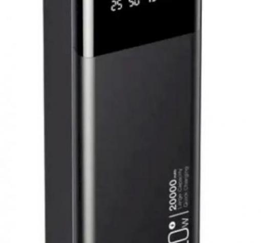 Универсална външна батерия XO-PR192 DUAL-WAY / PD + iP /20W/ + USB QC 3.0 20000mAh / Universal Power Bank XO-PR192 DUAL-WAY / PD + iP /20W/ + USB QC 3.0 20000mAh - черна