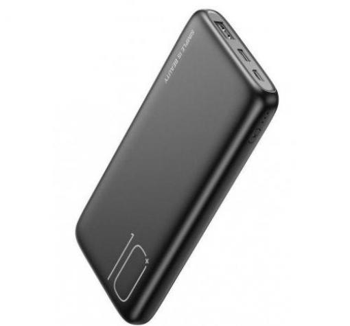 Универсална външна батерия XO-PR182 / USB 2.1A / PD Type-C + Micro USB / 10000mAh / Universal Power Bank XO-PR182 / USB 2.1A / PD Type-C + Micro USB / 10000mAh - черна