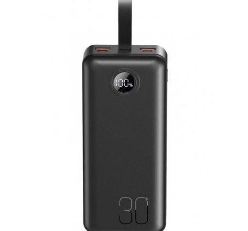 Универсална външна батерия XO-PR240 / 2xPD, 20W / 2xUSB QC 3.0 /22.5W 30000mAh / Universal Power Bank XO-PR240 / 2xPD, 20W / 2xUSB QC 3.0 /22.5W 30000mAh - черна