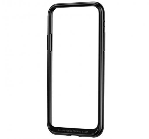 Оригинален бъмпер Baseus Platinum Metal Bumper / TPU+PC Baseus Platinum Bumper Case за Apple iPhone X - черен