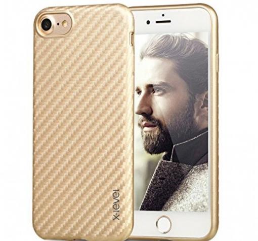 Оригинален гръб X-level Carbon Fiber Series за Apple iPhone 7 - златист