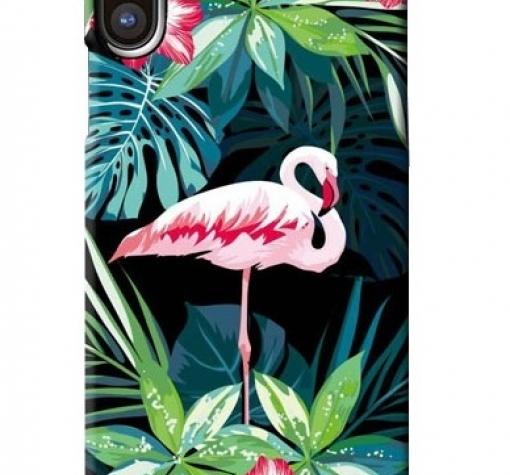 Силиконов калъф / гръб / TPU LUXO за Apple iPhone X - розово фламинго