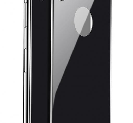 Tempered Glass Screen Protector Baseus Apple iPhone X back / Стъклен скрийн протектор Baseus за Apple iPhone X - черен / back