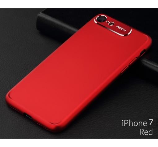 Луксозен твърд гръб Rock Classy Series за Apple iPhone 7 / iPhone 8 - червен