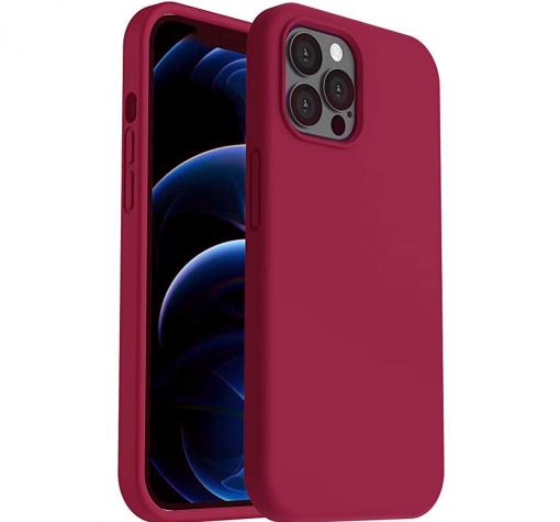 Силиконов калъф / гръб / TPU case за Apple iPhone 13 6.1" - бордо кейс / мат