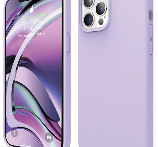 Силиконов калъф / кейс / TPU за Apple iPhone 13 Pro 6.1" - светло лилав / мат