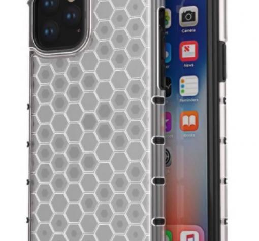 Луксозен твърд кейс NEST за Apple iPhone 13 Pro Max 6.7"- прозрачен / черна рамка