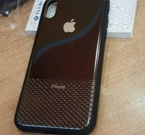Луксозен алуминиев гръб за Apple iPhone X - черен