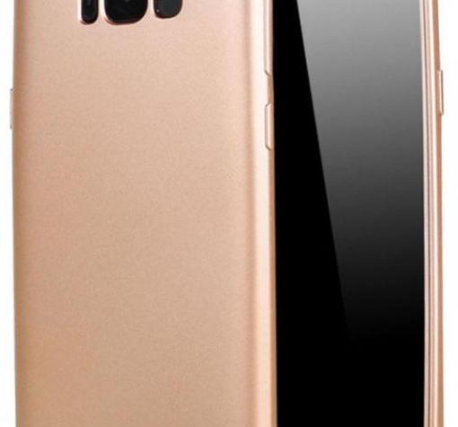 Силиконов калъф / гръб / TPU 360° KST за Samsung S8 G950 - златист / лице и гръб