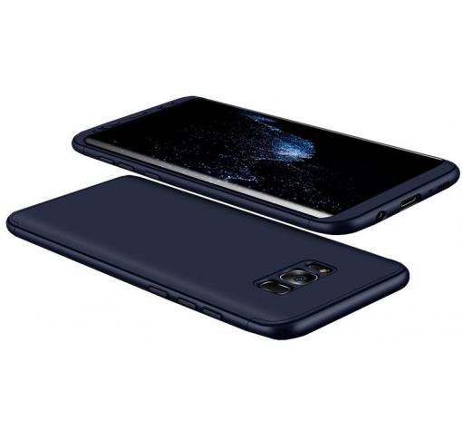 Луксозен твърд гръб GKK 3in1 360° Full Cover за Samsung S8 G950 - син / лице и гръб