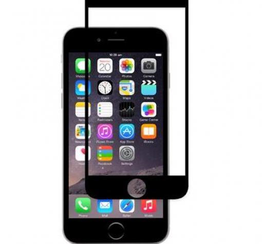 Стъклен скрийн протектор / Tempered Glass Protection Screen / за дисплей на Apple iPhone 6 4.7" - черен