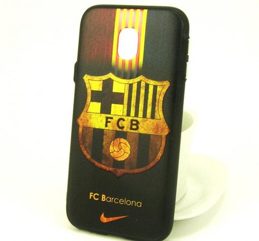 Луксозен твърд гръб за Samsung J3 2017 J330 - цветен / FC Barcelona