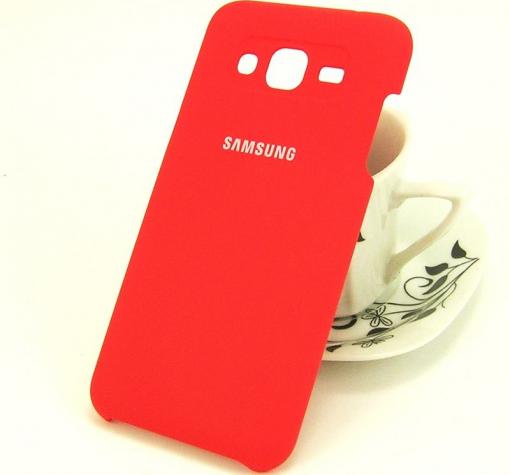 Луксозен твърд гръб за Samsung J3 / J3 2016 J320 - червен