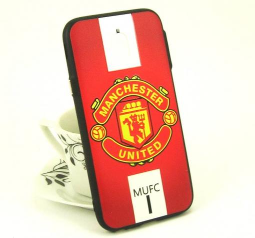 Луксозен твърд гръб за Samsung J3 2017 J330 - червен / Manchester United