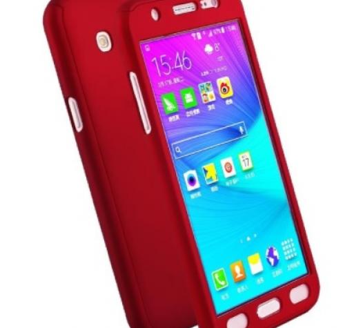 Твърд гръб Magic Skin 360° FULL за Samsung J3 / J3 2016 J320 - червен