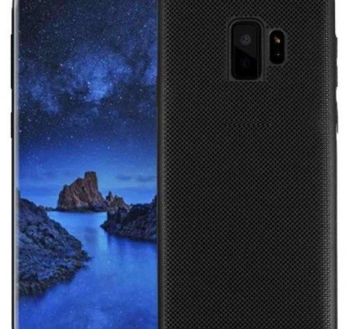 Луксозен твърд гръб за Samsung J4 2018 - черен / Grid