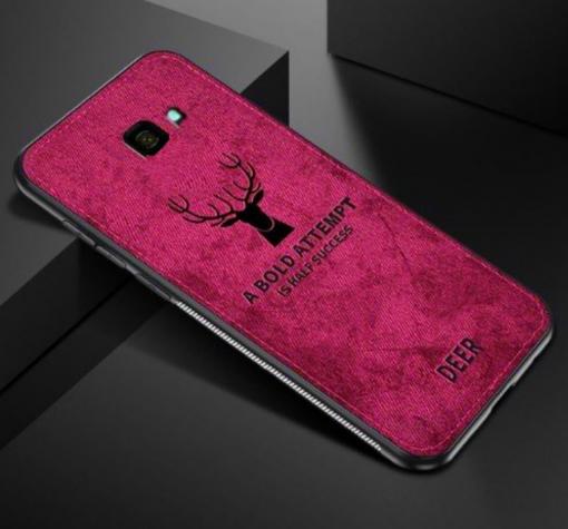 Луксозен гръб Deer зa Samsung J4 Plus 2018 - цикламен