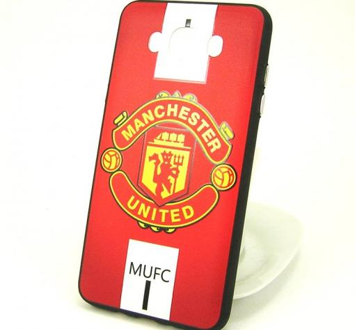 Луксозен твърд гръб за Samsung J5 2016 J510 - червен / Manchester United