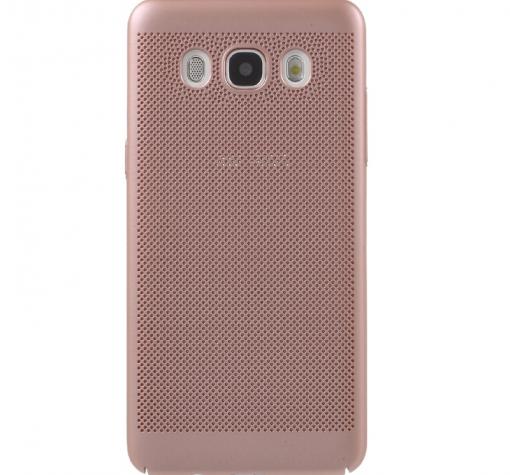 Твърд гръб за Samsung J3 / J3 2016 J320 - Rose Gold / Grid