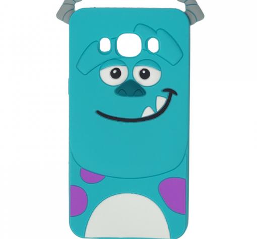 Силиконов калъф / гръб / TPU 3D за Samsung J5 2016 J510 - Monster / син