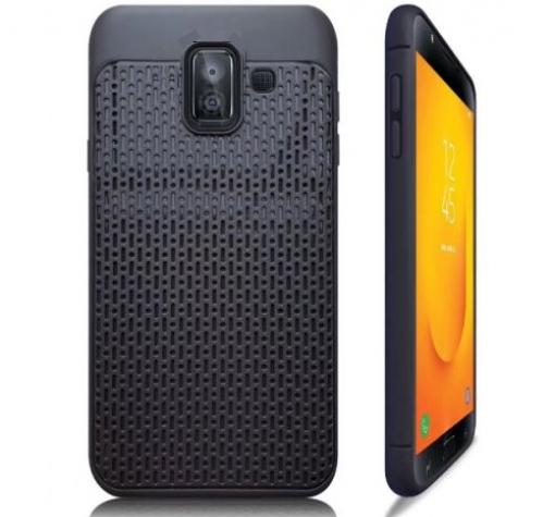 Силиконов калъф / гръб / TPU Qiange Pattern за Samsung J6 2018 - черен