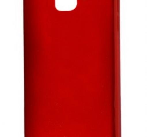Силиконов калъф / гръб / TPU MOLAN CANO Jelly Case за Samsung J6 2018 - червен / брокат