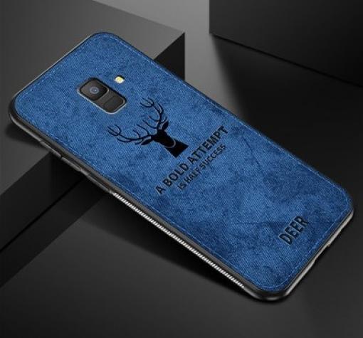 Луксозен гръб Deer за Samsung J6 2018 - син
