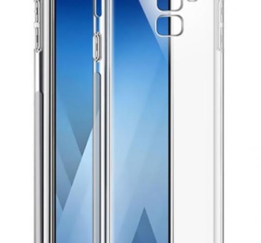 Удароустойчив силиконов калъф за Samsung J6 2018 - прозрачен