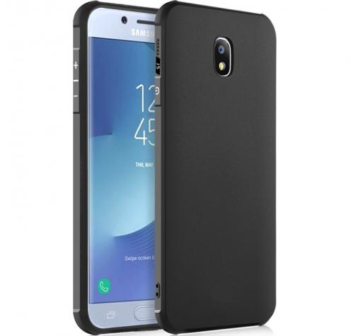 Силиконов гръб TPU Hybrid с твърда част за Samsung J7 2017 J730 - черен