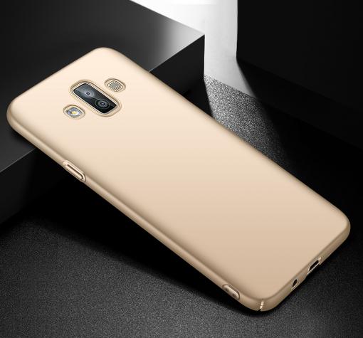 Луксозен твърд гръб за Samsung J7 Duo 2018 - златист