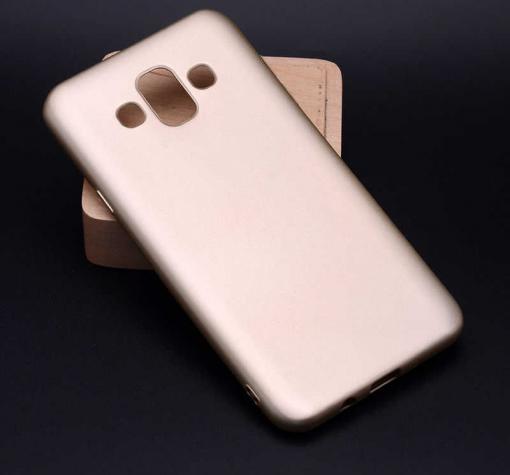 Силиконов калъф / гръб / TPU за Samsung J7 Duo 2018 - златист