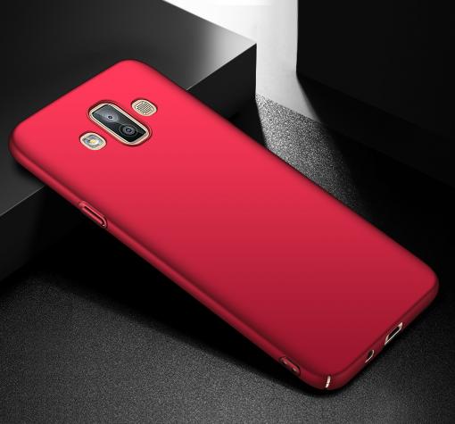 Луксозен твърд гръб за Samsung J7 Duo 2018 - червен