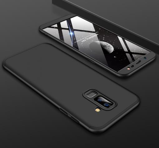 Твърд гръб Magic Skin 360° FULL за Samsung J8 2018 - черен