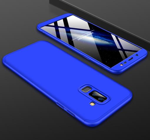 Твърд гръб Magic Skin 360° FULL за Samsung J8 2018 - син