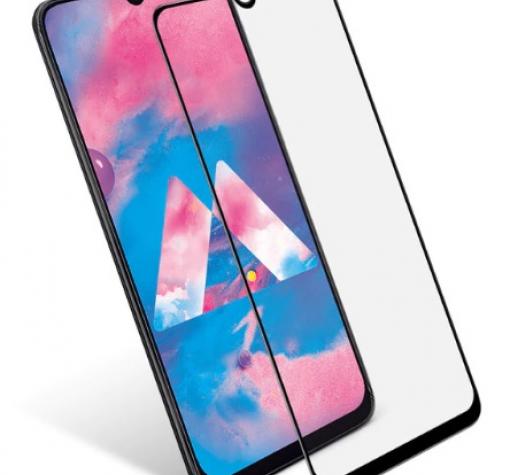 3D full cover Tempered glass screen protector Samsung A50 / Извит стъклен скрийн протектор Samsung A50 - черен