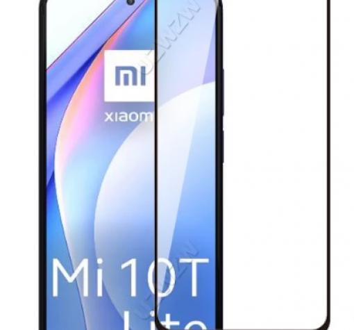 9D full cover Tempered glass Full Glue screen protector Xiaomi Mi 10T Lite / Извит стъклен скрийн протектор с лепило от вътрешната страна за Xiaomi Mi 10T Lite - черен